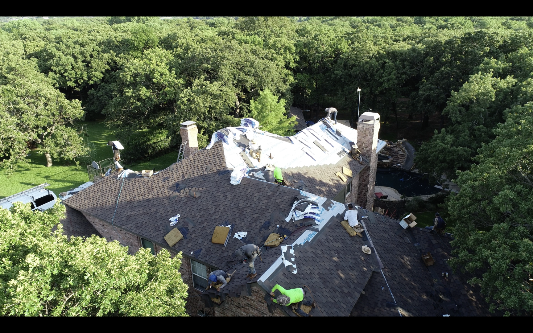 Roof replacement after hail damage